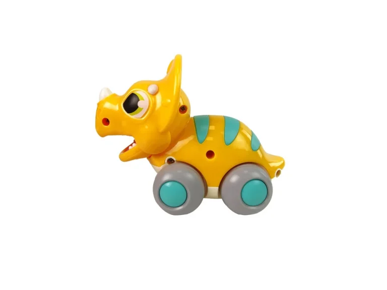 Dinosaur Na Kotačima žuti Triceratops 3