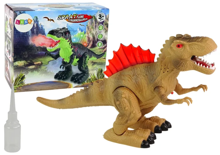 Dinosaur S Parom I Svjetlima Smeđi 1