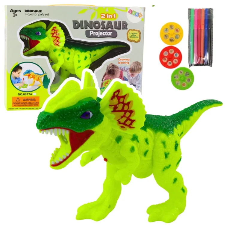 Dinozur Projektor Za Crtanje I Slikanje 18 Slika 2 U 1 Markeri 1