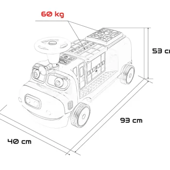 Dječja Električna Lokomotiva Crvena Auto Na Akumulator 2