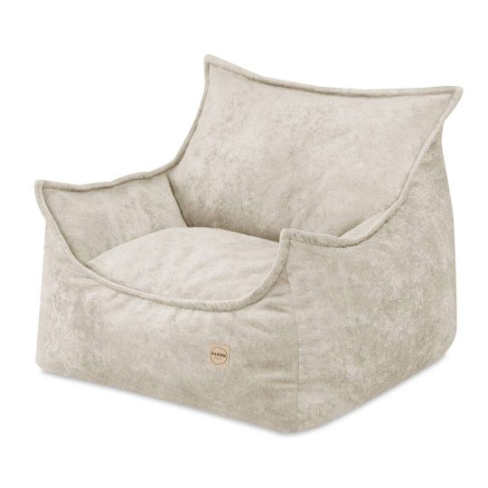 Dječja Fotelja Plush Nest Roya, Bež, Vrhunski šenil 1