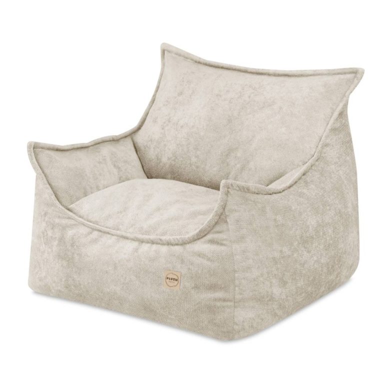 Dječja Fotelja Plush Nest Roya, Bež, Vrhunski šenil 1