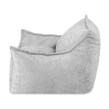 Dječja Fotelja Plush Nest Roya, Siva, Vrhunski šenil 4
