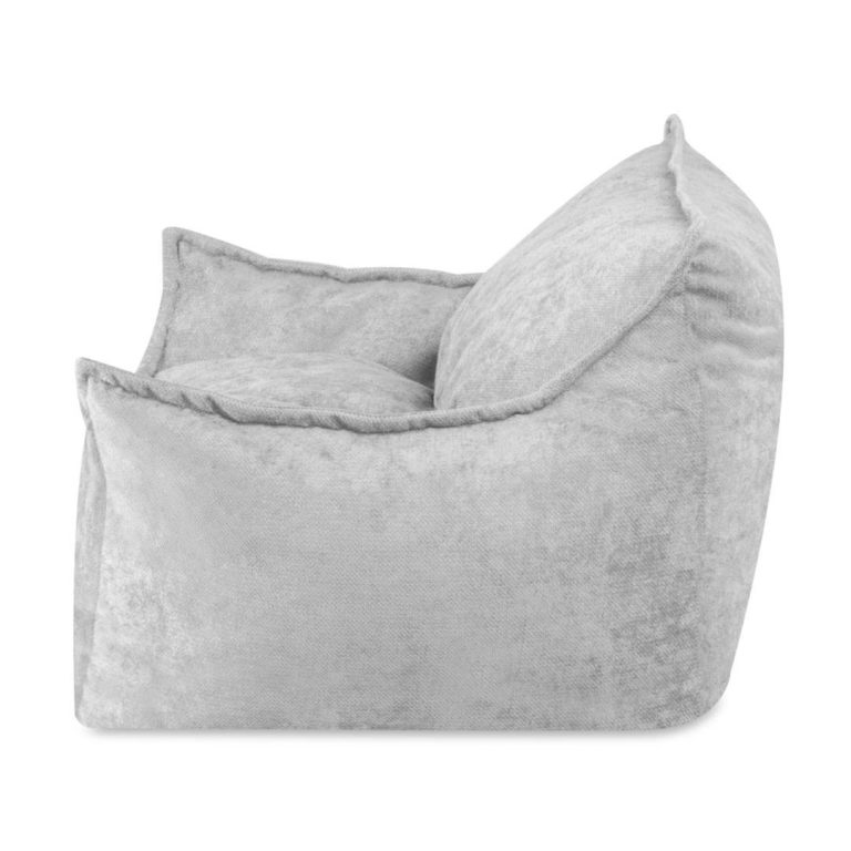 Dječja Fotelja Plush Nest Roya, Siva, Vrhunski šenil 4