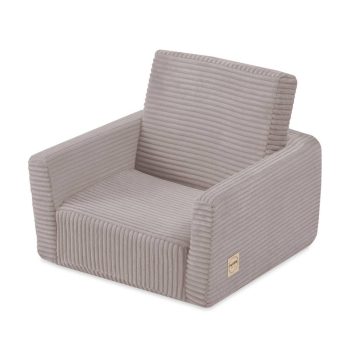 Dječja Fotelja Na Razvlačenje Plush Nest Cubie, Naslonjač, Bež, Vrhunski Kord 6