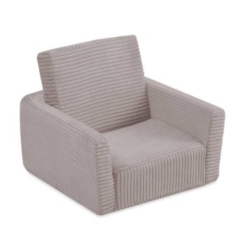 Dječja Fotelja Na Razvlačenje Plush Nest Cubie, Naslonjač, Bež, Vrhunski Kord 9