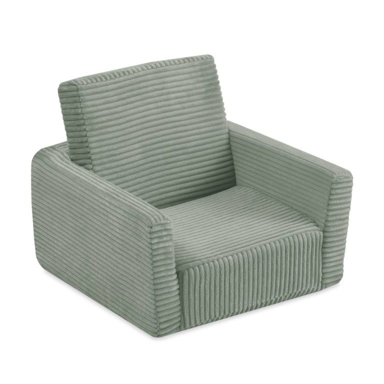 Dječja Fotelja Na Razvlačenje Plush Nest Cubie, Naslonjač, Zelena, Vrhunski Kord 8