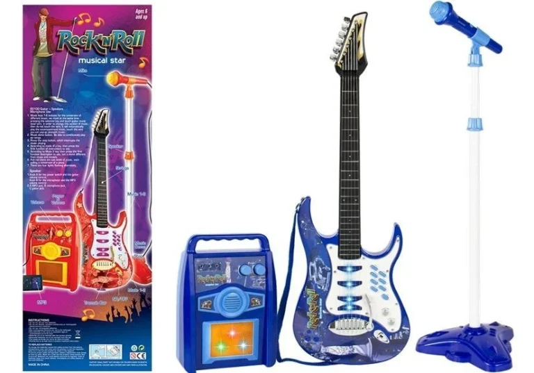 Dječja Gitara S Pojačalom, Mikrofonom I Mp3 Ulazom 1