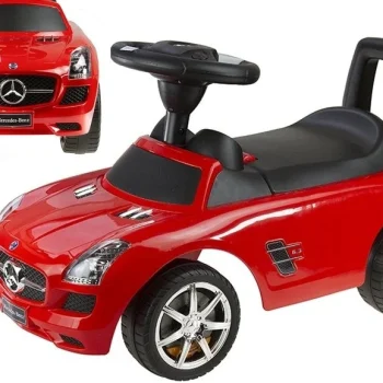 Dječja Guralica Mercedes Benz, Crvena, 60 × 22 × 38 Cm 6