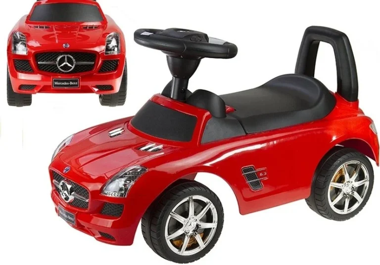 Dječja Guralica Mercedes Benz, Crvena, 60 × 22 × 38 Cm 6