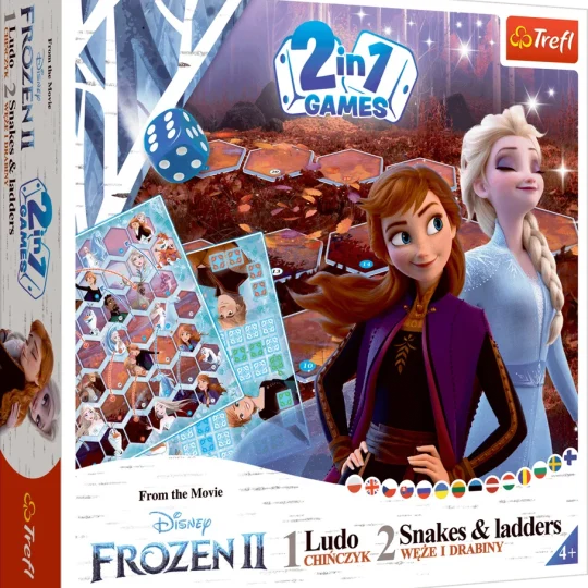 Dječja Igra 2 U 1 Kineske Zmije I Ljestve Frozen Ii Trefl 02068 1