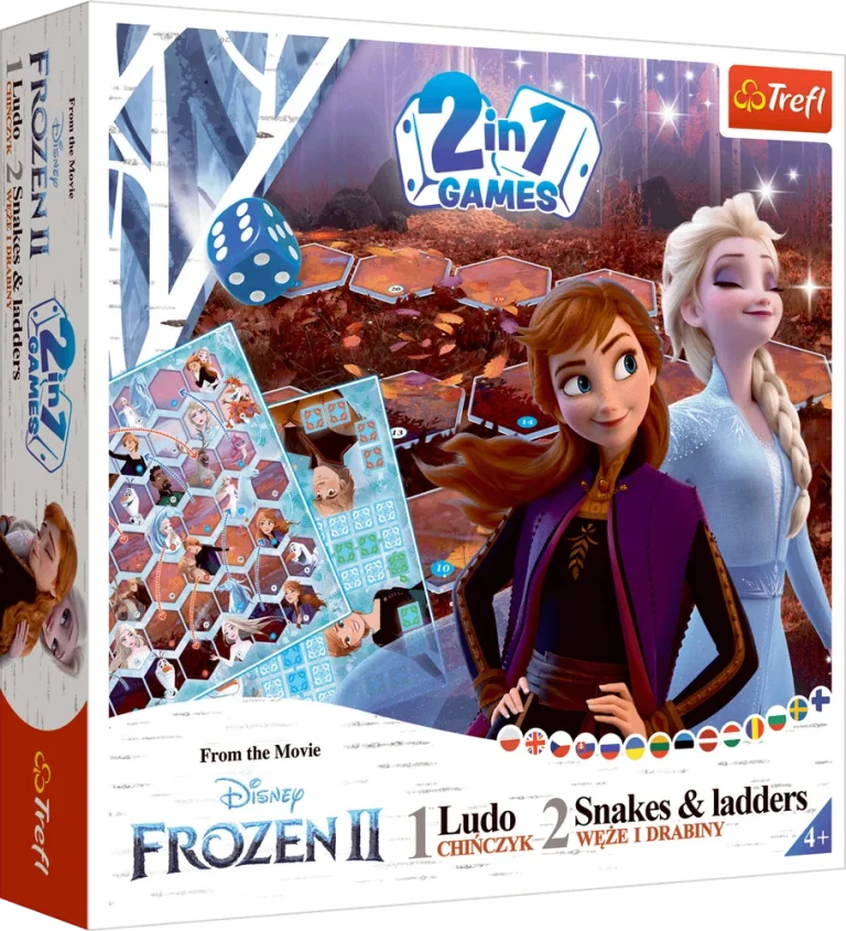 Dječja Igra 2 U 1 Kineske Zmije I Ljestve Frozen Ii Trefl 02068 1
