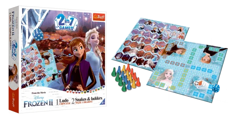 Dječja Igra 2 U 1 Kineske Zmije I Ljestve Frozen Ii Trefl 02068 3