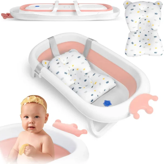 Dječja Kada S Jastukom Ricokids Rk 280 Bijelo Ružičasta 1