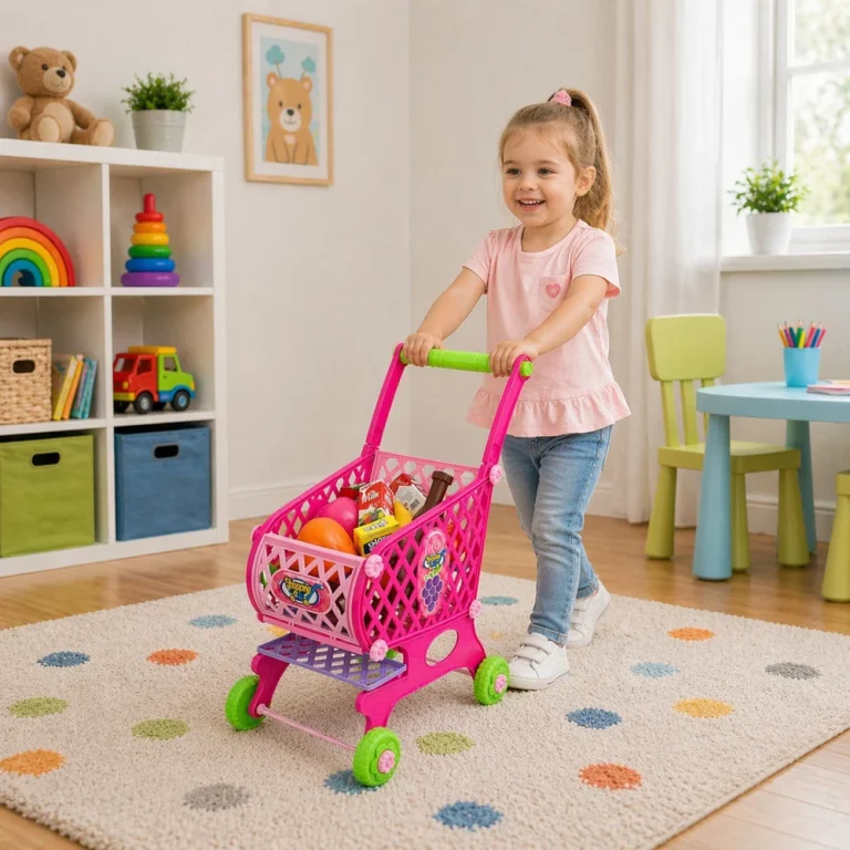 Dječja Kolica Za Kupovinu Ružičasta 52 Cm, 46 Dijelova 3