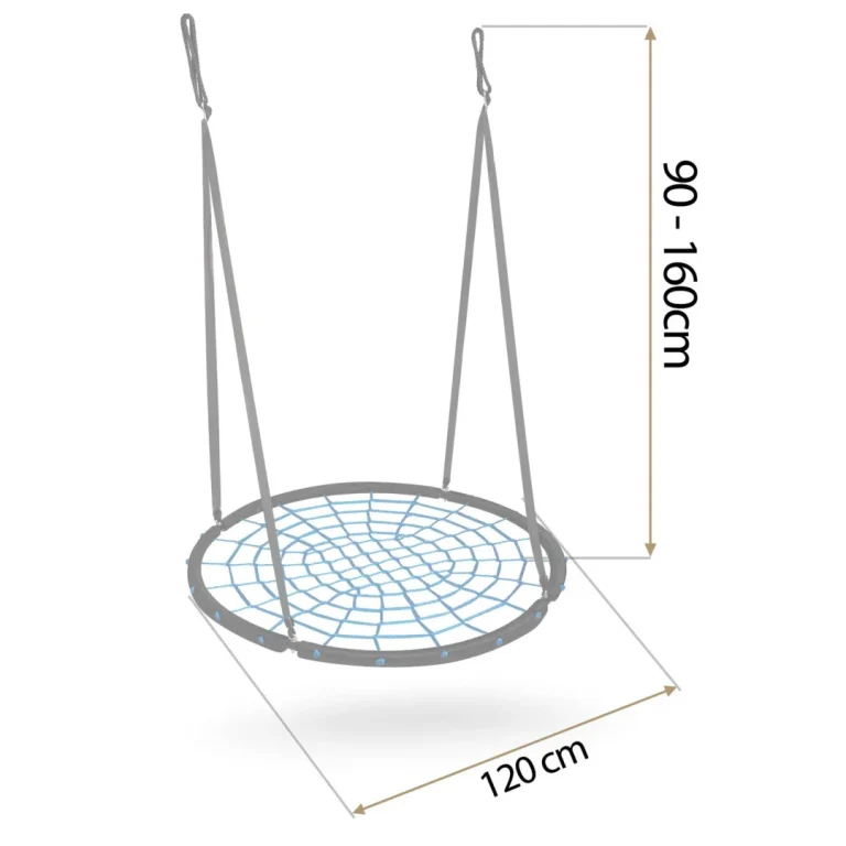 Dječja Ljuljačka Neo Sport Ns 104 Ptičje Gnijezdo, Ø 120 Cm, Crvena, Var. 110421 4