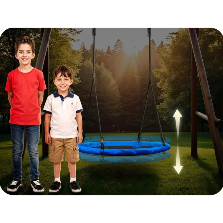 Dječja Ljuljačka Neo Sport Swingo Ptičje Gnijezdo, Ø 100 Cm, Siva 10