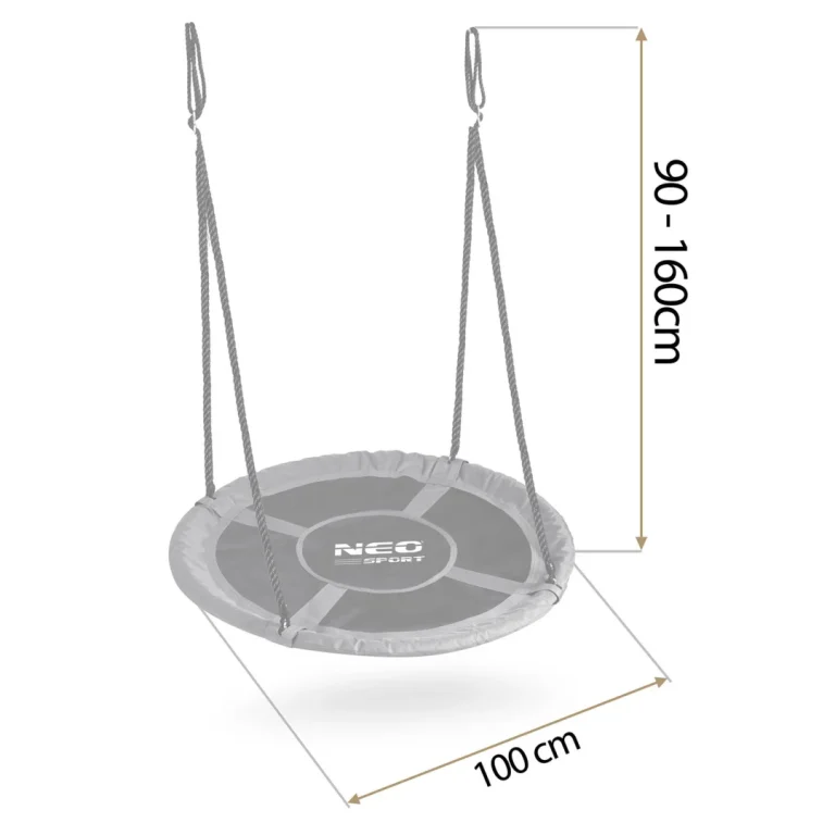Dječja Ljuljačka Neo Sport Swingo Ptičje Gnijezdo, Ø 100 Cm, Smeđa 6