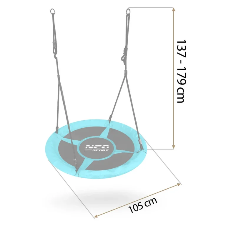 Dječja Ljuljačka Neo Sport Swingo Ptičje Gnijezdo, Ø 100 Cm, Zelena, Var. 1082 4