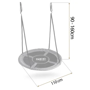 Dječja Ljuljačka Neo Sport Swingo Ptičje Gnijezdo, Ø 110 Cm, Crvena, Var. 110311 5