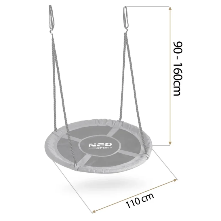 Dječja Ljuljačka Neo Sport Swingo Ptičje Gnijezdo, Ø 110 Cm, Crvena, Var. 110311 5