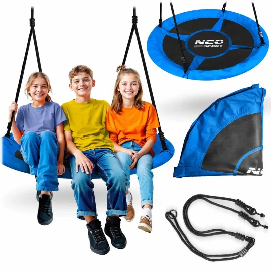 Dječja Ljuljačka Neo Sport Swingo Ptičje Gnijezdo, Ø 110 Cm, Siva 1