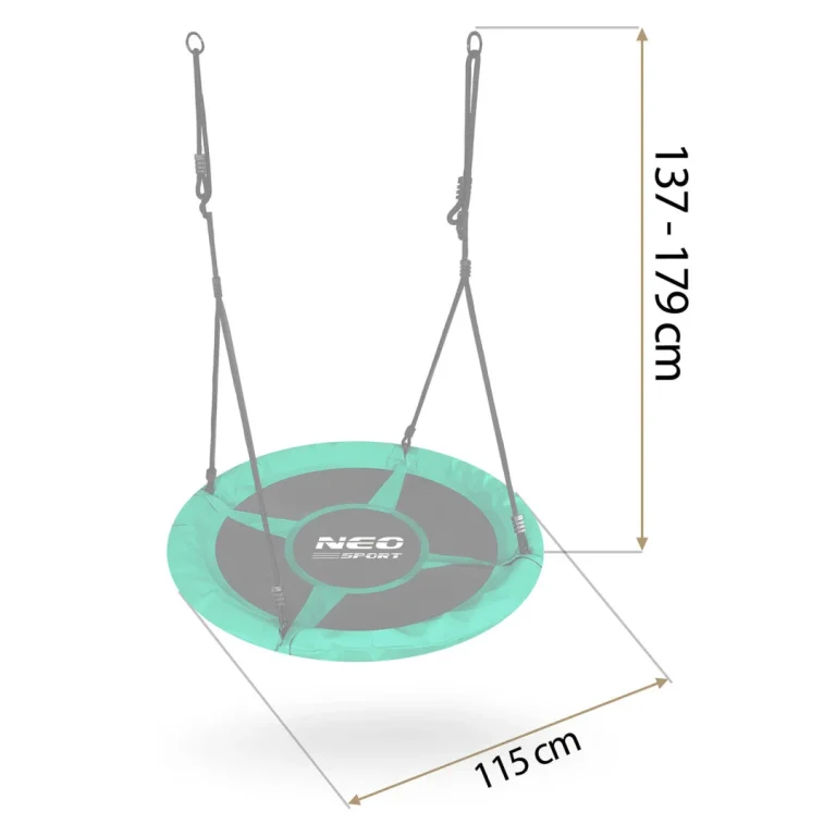 Dječja Ljuljačka Neo Sport Swingo Ptičje Gnijezdo, Ø 110 Cm, Zelena 4