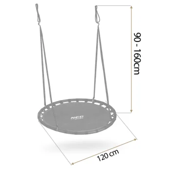 Dječja Ljuljačka Neo Sport Swingo Ptičje Gnijezdo, Ø 120 Cm, Crvena, Var. 110220 3