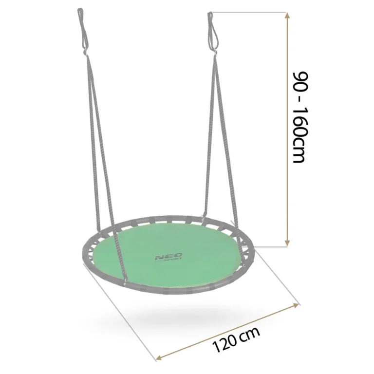 Dječja Ljuljačka Neo Sport Swingo Ptičje Gnijezdo, Ø 120 Cm, Crvena, Var. 110222 6