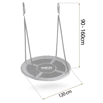 Dječja Ljuljačka Neo Sport Swingo Ptičje Gnijezdo, Ø 120 Cm, Crvena, Var. 110321 4