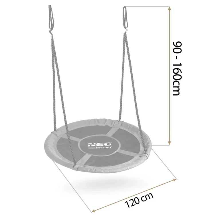 Dječja Ljuljačka Neo Sport Swingo Ptičje Gnijezdo, Ø 120 Cm, Crvena, Var. 110321 4