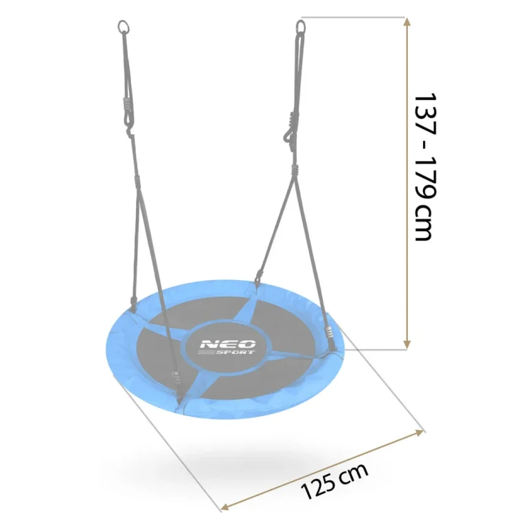 Dječja Ljuljačka Neo Sport Swingo Ptičje Gnijezdo, Ø 120 Cm, Smeđa 4