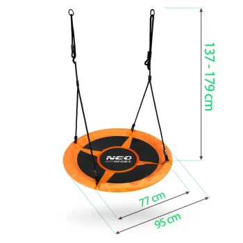 Dječja Ljuljačka Swingo Xxl Ptičje Gnijezdo, Narančasta, Ø 95 Cm 10