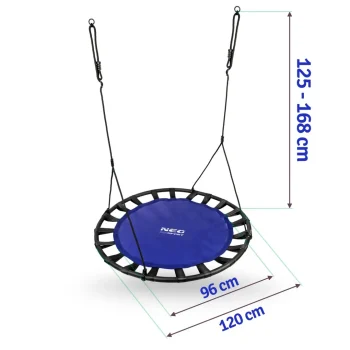 Dječja Ljuljačka Swingo Xxl Ptičje Gnijezdo, Plava, Ø 120 Cm 10