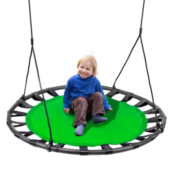 Dječja Ljuljačka Swingo Xxl Ptičje Gnijezdo, Zelena, Ø 120 Cm 11