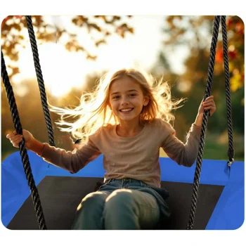 Dječja Pravokutna Ljuljačka Neo Sport Swingo Ptičje Gnijezdo 110 × 70 Cm, Siva 5