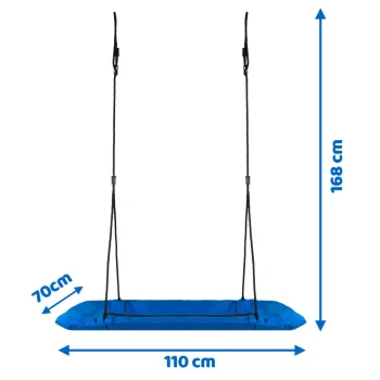 Dječja Pravokutna Ljuljačka Swingo2 Ptičje Gnijezdo 110 × 70 Cm, Roza, 5 Kg 9