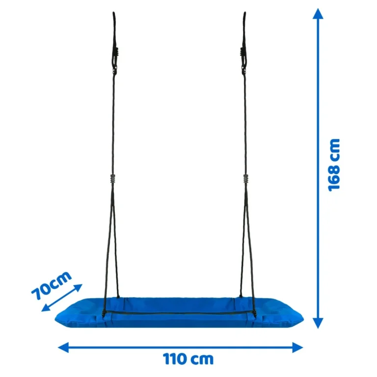 Dječja Pravokutna Ljuljačka Swingo2 Ptičje Gnijezdo 110 × 70 Cm, Roza, 5 Kg 9
