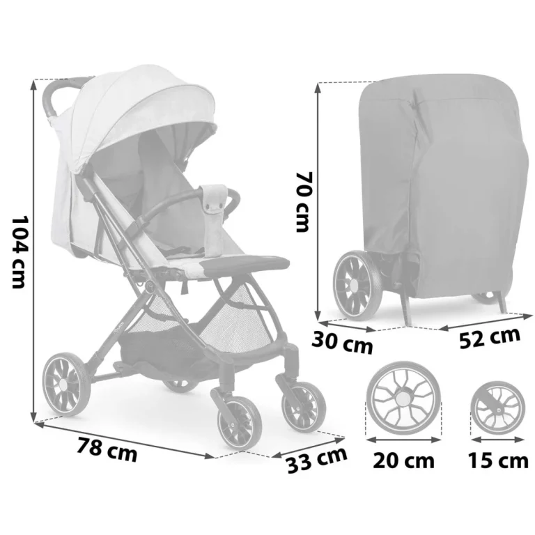 Dječja Spacerica Nukido Paseo 716003, 45 × 27 × 59 Cm 17