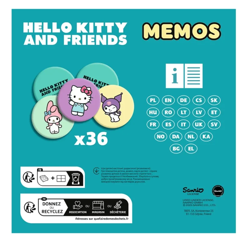 Dječje Igre S Bilješkama Hello Kitty Trefl 02898 4