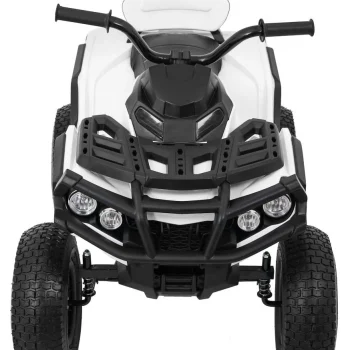 Dječji Atv Air Quad Na Baterije, Bijeli + Gume Na Napuhavanje + Mp3 Radio + Spori Start, Bijela Quad Na Akumulator 10
