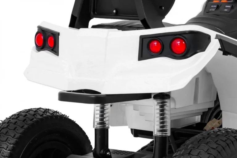 Dječji Atv Air Quad Na Baterije, Bijeli + Gume Na Napuhavanje + Mp3 Radio + Spori Start, Bijela Quad Na Akumulator 11