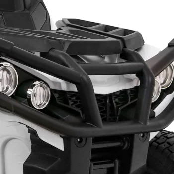 Dječji Atv Air Quad Na Baterije, Bijeli + Gume Na Napuhavanje + Mp3 Radio + Spori Start, Bijela Quad Na Akumulator 12