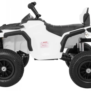 Dječji Atv Air Quad Na Baterije, Bijeli + Gume Na Napuhavanje + Mp3 Radio + Spori Start, Bijela Quad Na Akumulator 4