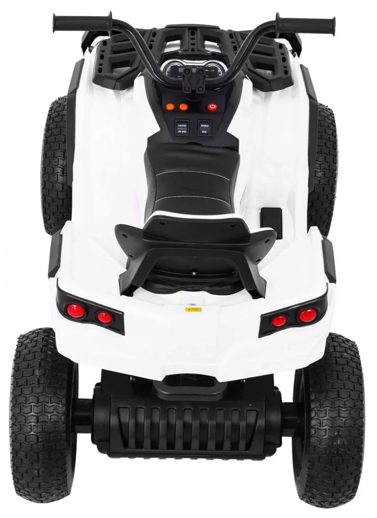 Dječji Atv Air Quad Na Baterije, Bijeli + Gume Na Napuhavanje + Mp3 Radio + Spori Start, Bijela Quad Na Akumulator 7