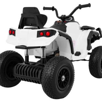 Dječji Atv Air Quad Na Baterije, Bijeli + Gume Na Napuhavanje + Mp3 Radio + Spori Start, Bijela Quad Na Akumulator 8