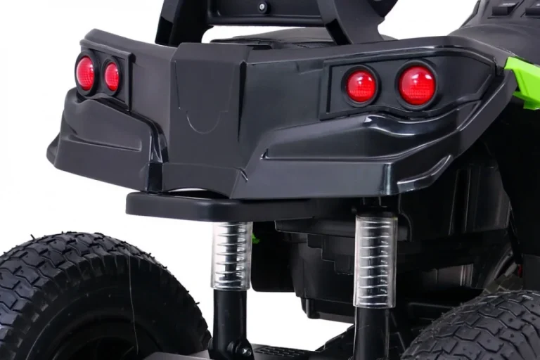 Dječji Atv Air Quad Na Baterije, Crno Zeleni + Gume Na Napuhavanje + Mp3 Radio + Spori Start Quad Na Akumulator 11