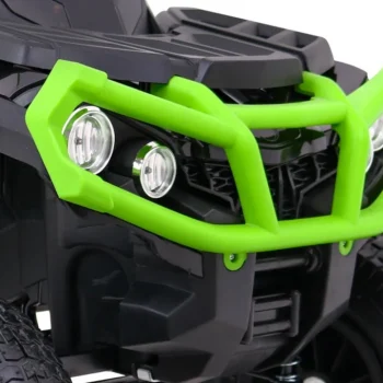 Dječji Atv Air Quad Na Baterije, Crno Zeleni + Gume Na Napuhavanje + Mp3 Radio + Spori Start Quad Na Akumulator 12