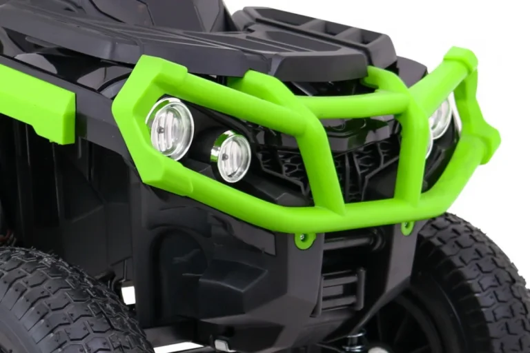 Dječji Atv Air Quad Na Baterije, Crno Zeleni + Gume Na Napuhavanje + Mp3 Radio + Spori Start Quad Na Akumulator 12