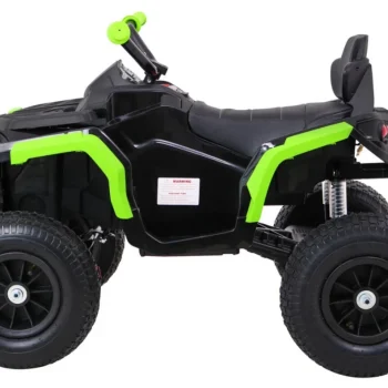 Dječji Atv Air Quad Na Baterije, Crno Zeleni + Gume Na Napuhavanje + Mp3 Radio + Spori Start Quad Na Akumulator 4